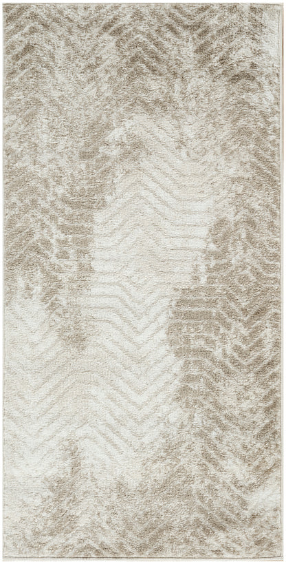 Nourison Home Dekor DEK04 Ivory Taupe Contemporary Machine Woven Rug