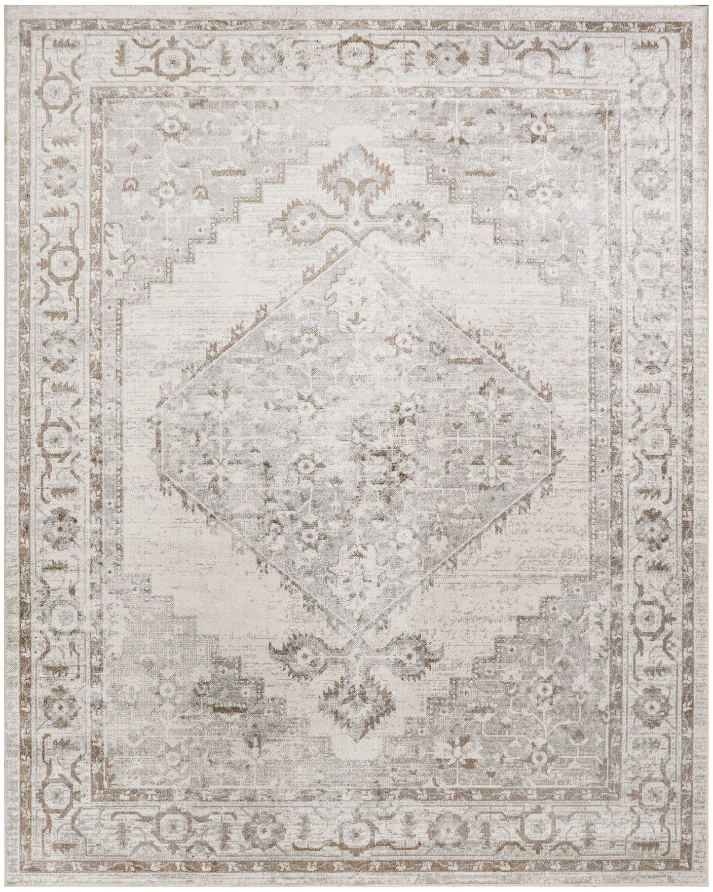 Nourison Home Astra Machine Washable  Grey  Traditional