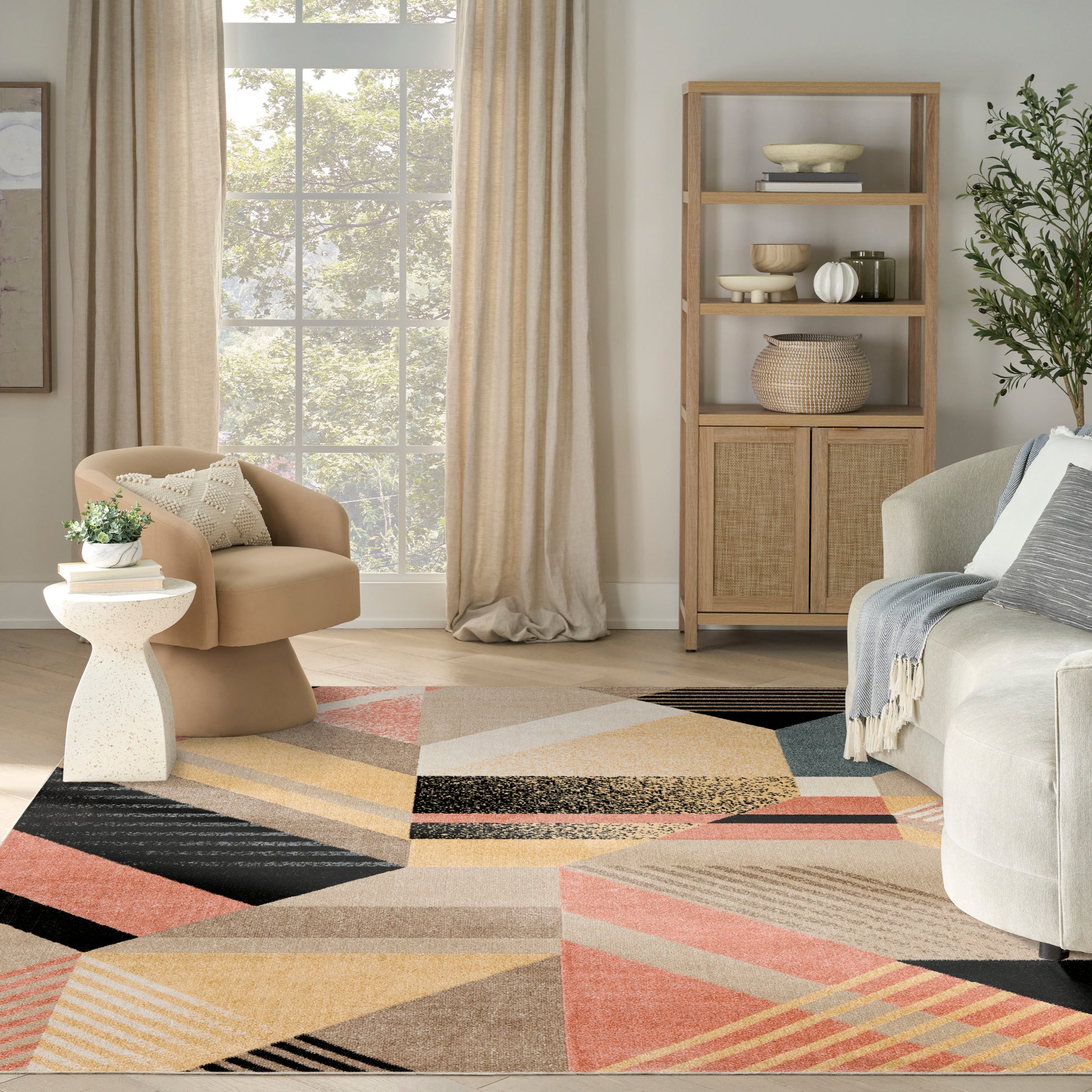 Nourison Home Washable Decor  Multicolor  Contemporary