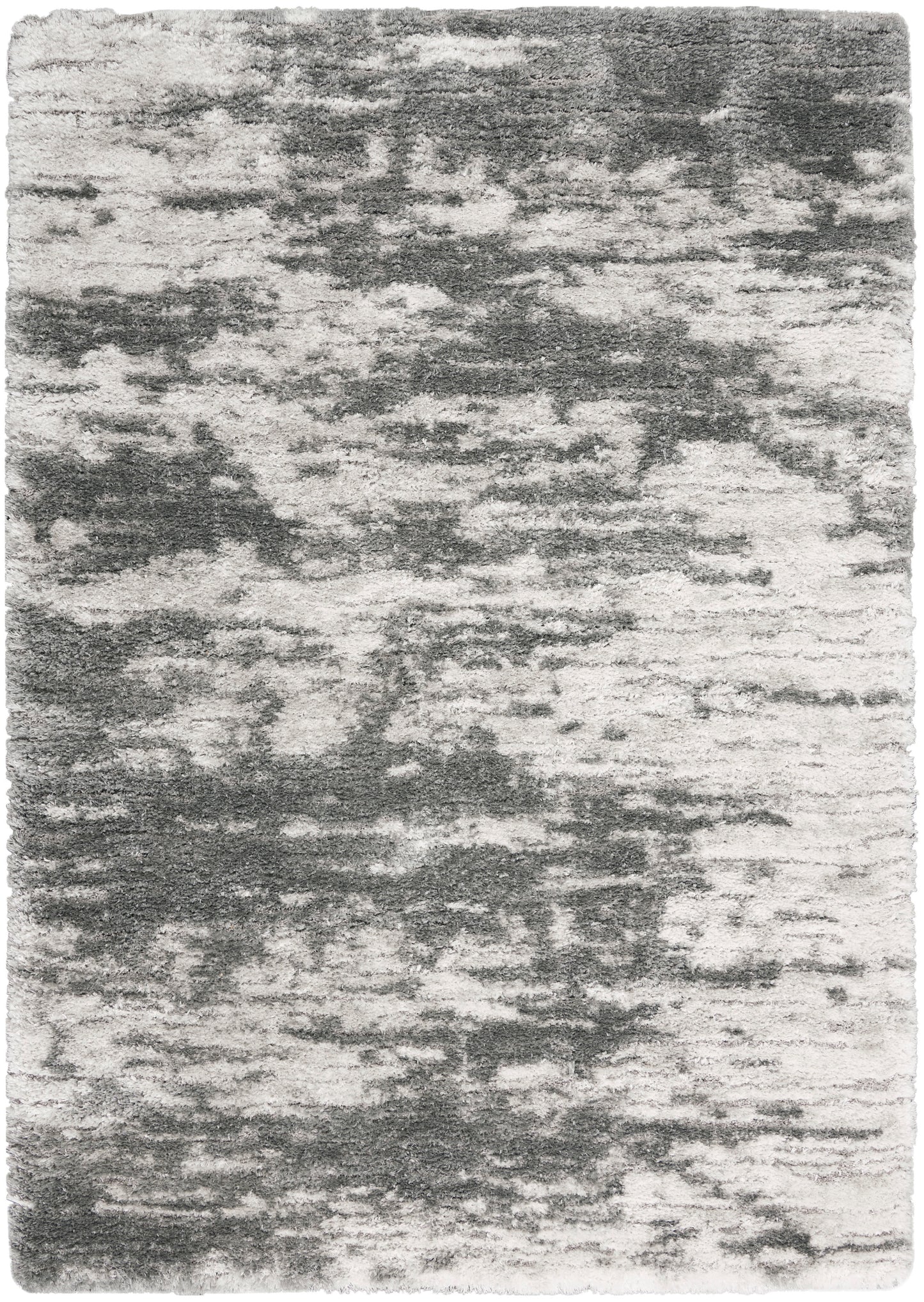 Nourison Home Dreamy Shag DRS02 Charcoal Ivory Contemporary Power-loomed Rug