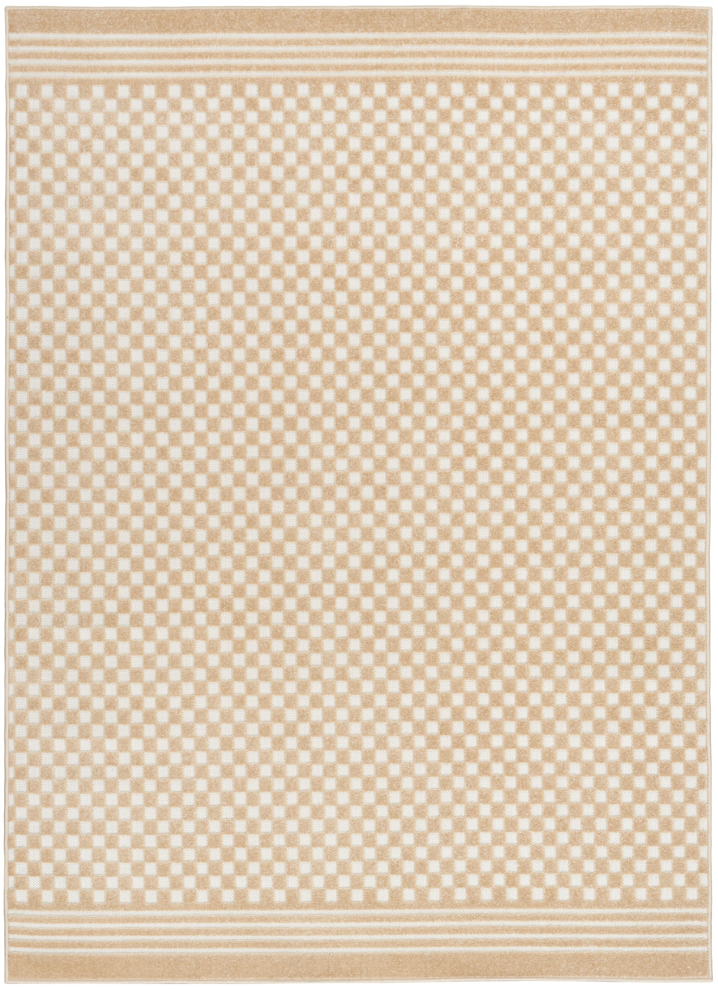 Nourison Home Care Free CAF02 Taupe Contemporary Loom-woven Rug