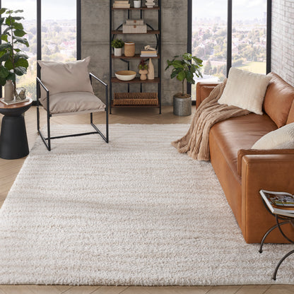 Nourison Home Modern Shag  Ivory Beige  Contemporary