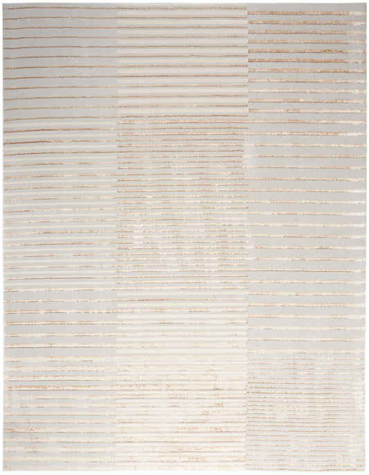 Nourison Home Splash  Beige Silver  Contemporary