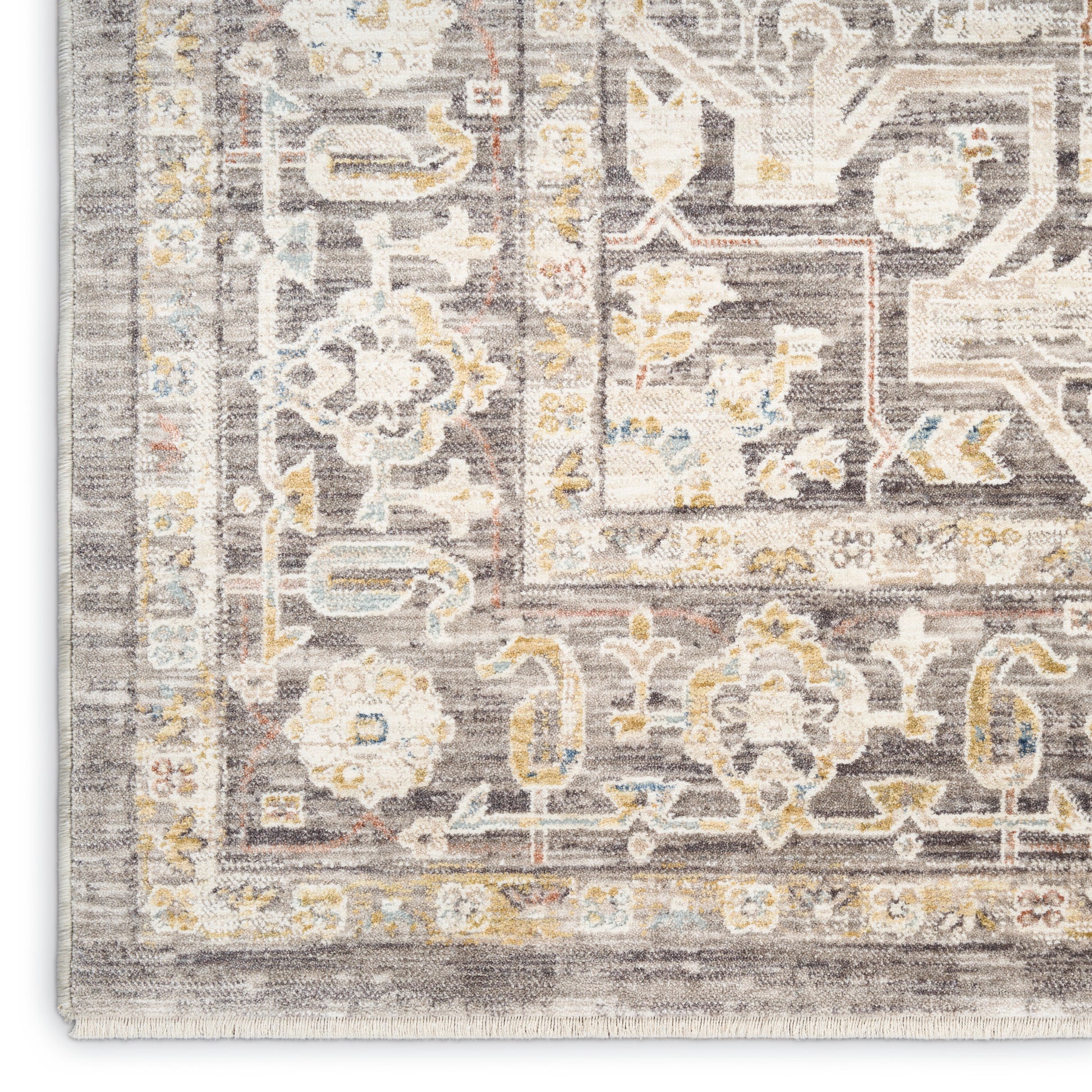 Nourison Home Antique Fusion  Ivory Charcoal  Traditional