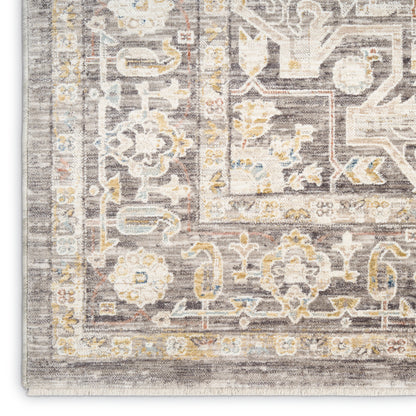 Nourison Home Antique Fusion  Ivory Charcoal  Traditional