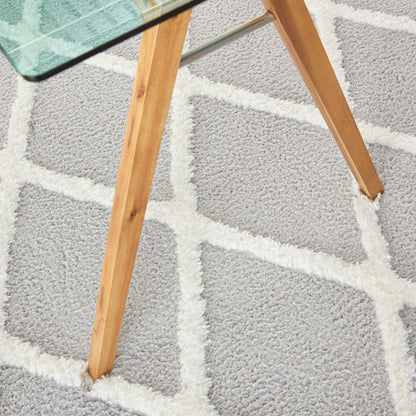 Nourison Home Feather Soft  Grey Ivory  Contemporary