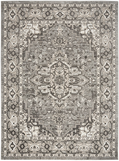 Nourison Home Quarry QUA05 Grey Transitional Power-loomed Rugs