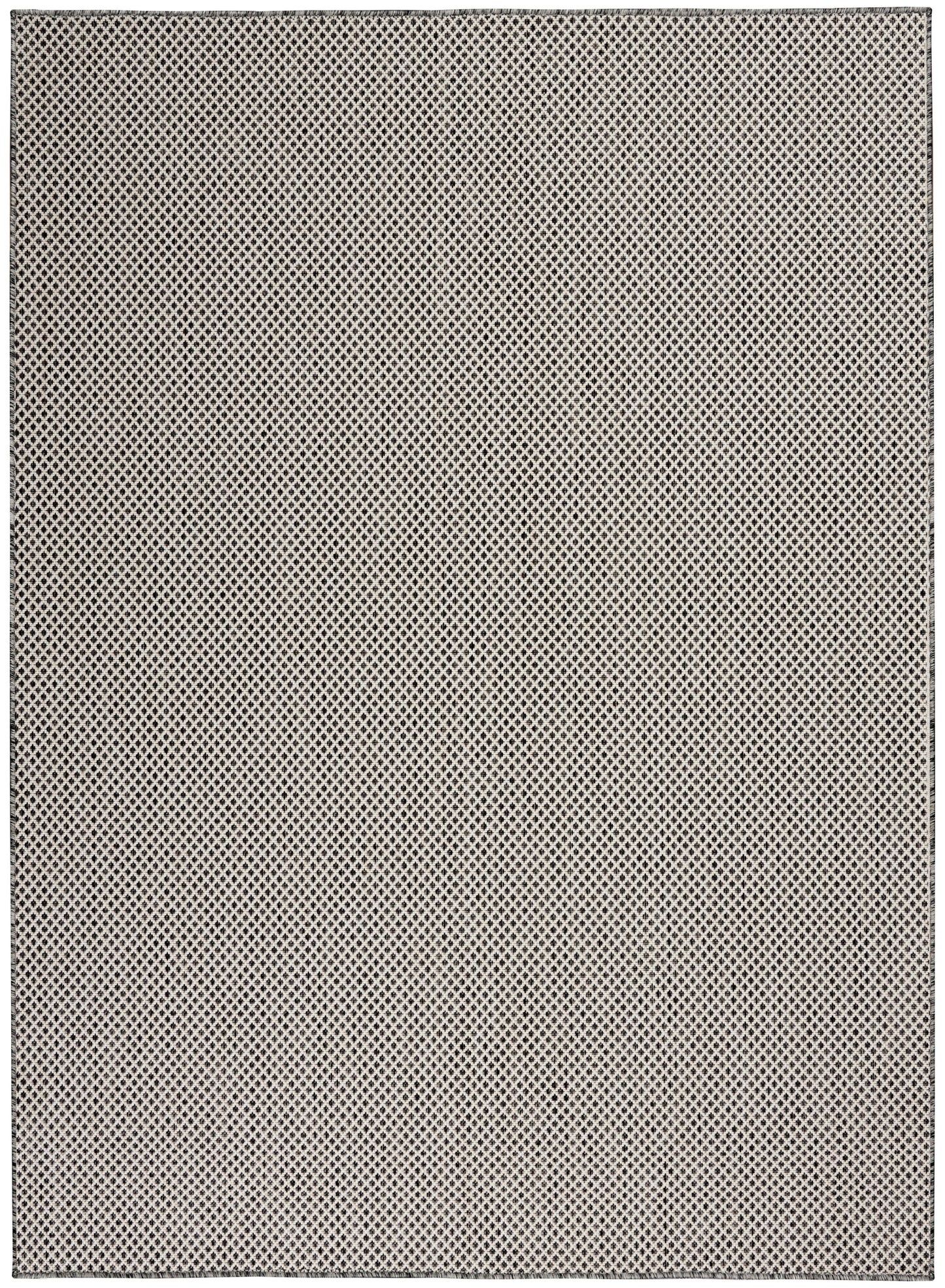 Nourison Home Courtyard COU01 Ivory Charcoal Contemporary Power-loomed Rug