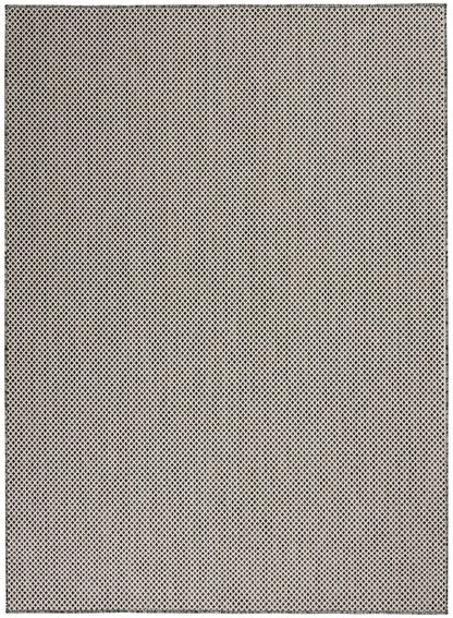 Nourison Home Courtyard COU01 Ivory Charcoal Contemporary Power-loomed Rug