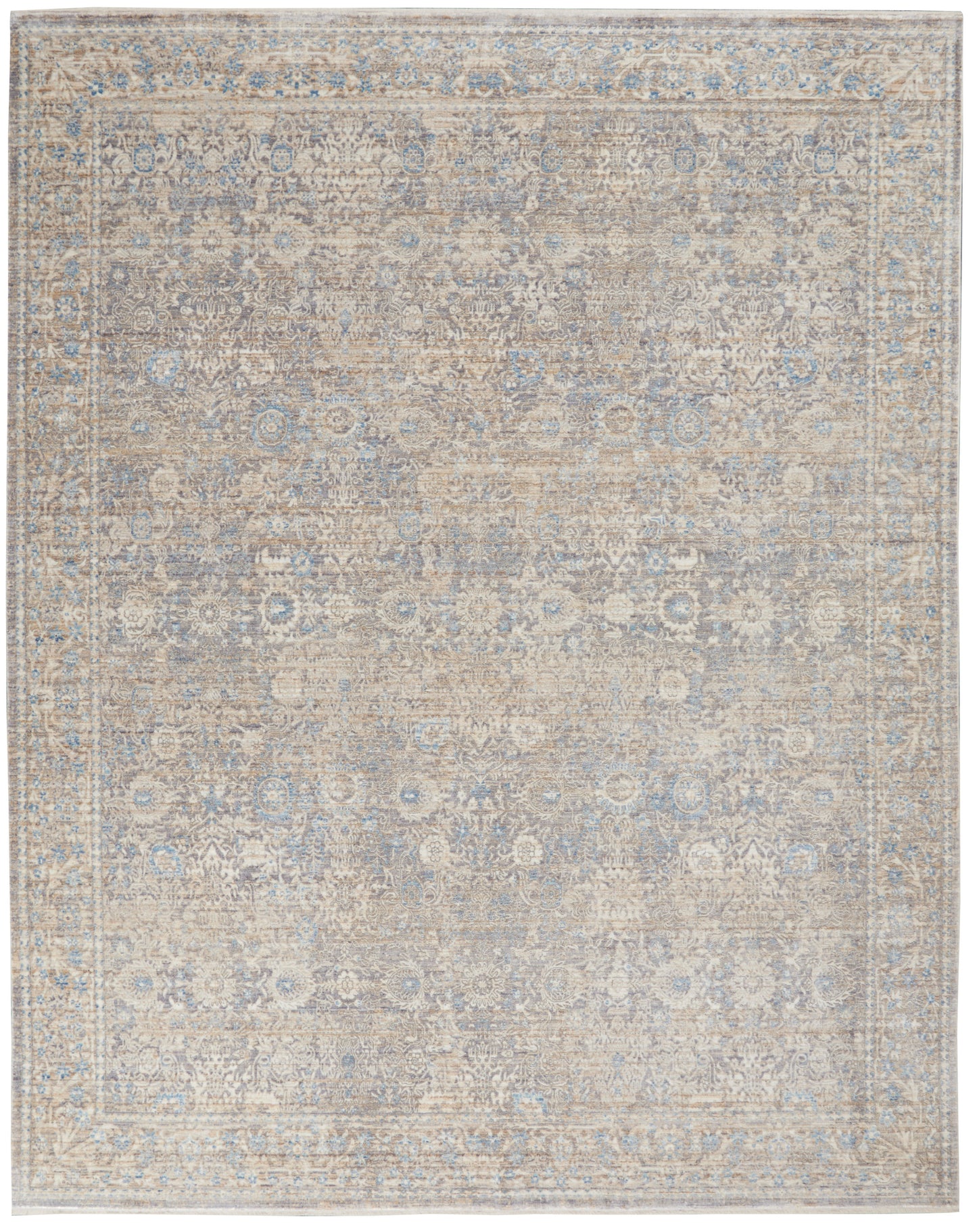 Nourison Home Lustrous Weave  Ivory Blue  