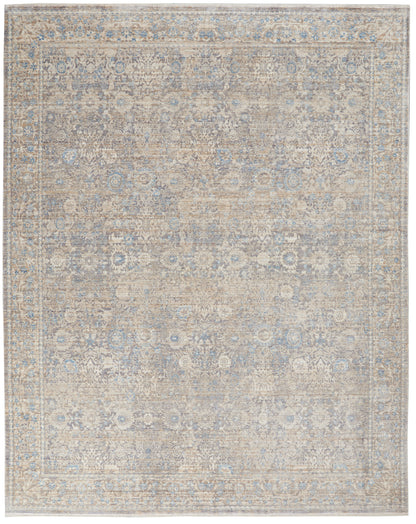 Nourison Home Lustrous Weave  Ivory Blue  