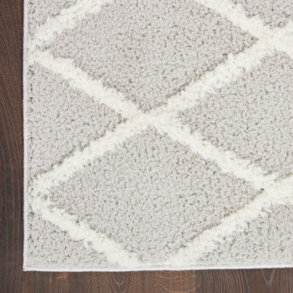 Nourison Home Feather Soft  Grey Ivory  Contemporary