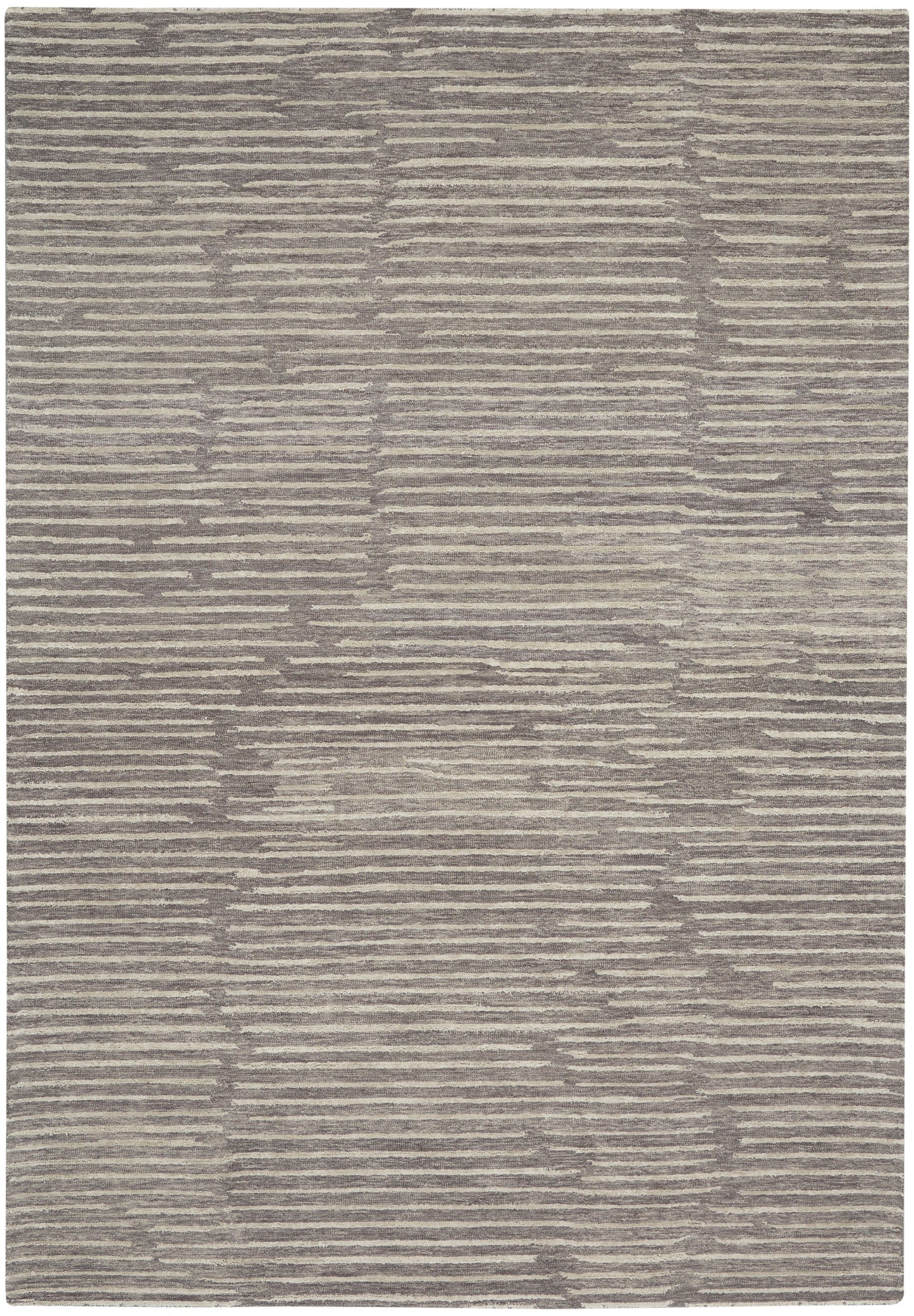 Calvin Klein CK010 Linear LNR01 Grey Contemporary Hand Tufted Rug