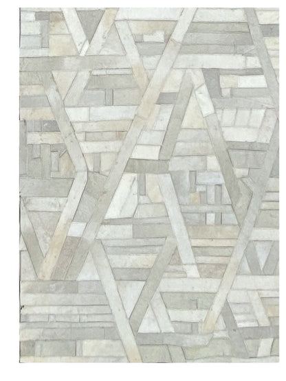 Artisan Olivia White Ivory Modern Crafted Rug