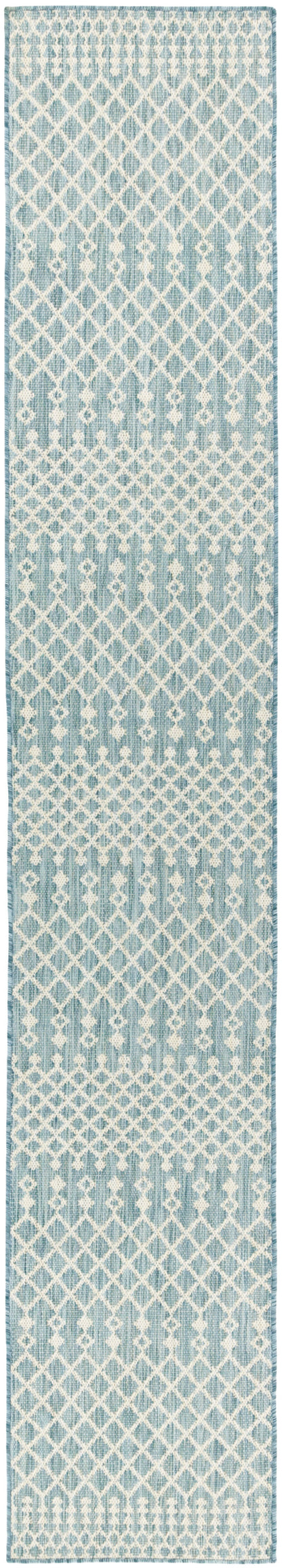 Nourison Home Positano POS02 Aqua Contemporary Power-loomed Rug