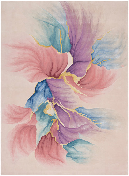 Nourison Home Prismatic  Ivory  Contemporary