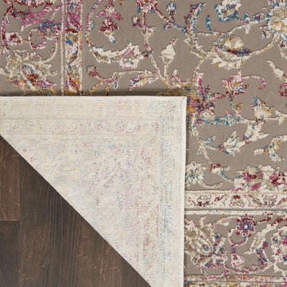 Nourison Home Melody  Grey Multicolor  Traditional