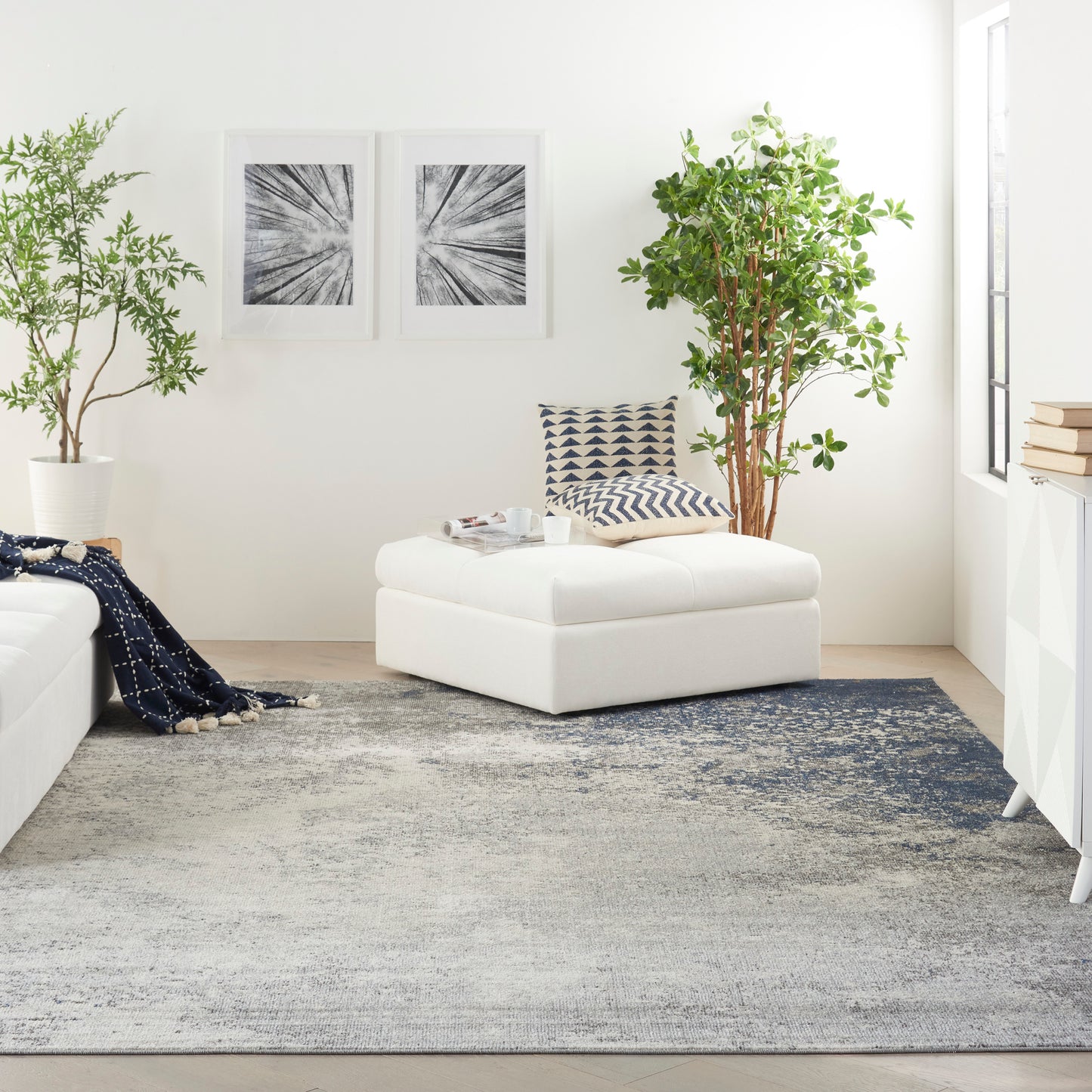 Nourison Home Passion  Charcoal Ivory  Contemporary