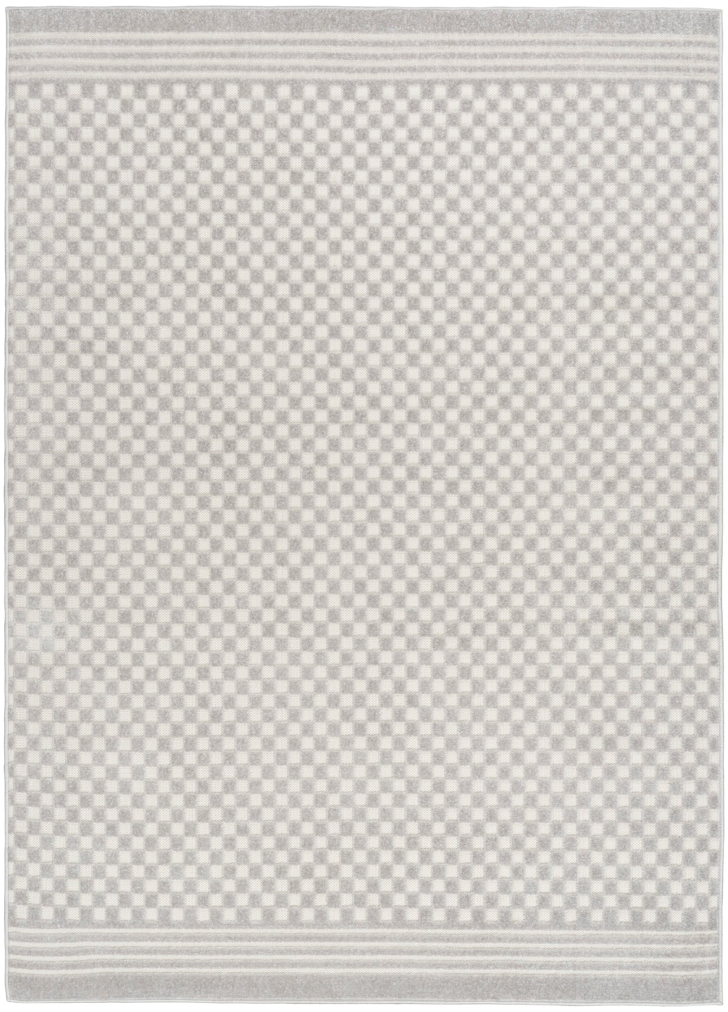 Nourison Home Care Free CAF02 Light Grey Contemporary Loom-woven Rug