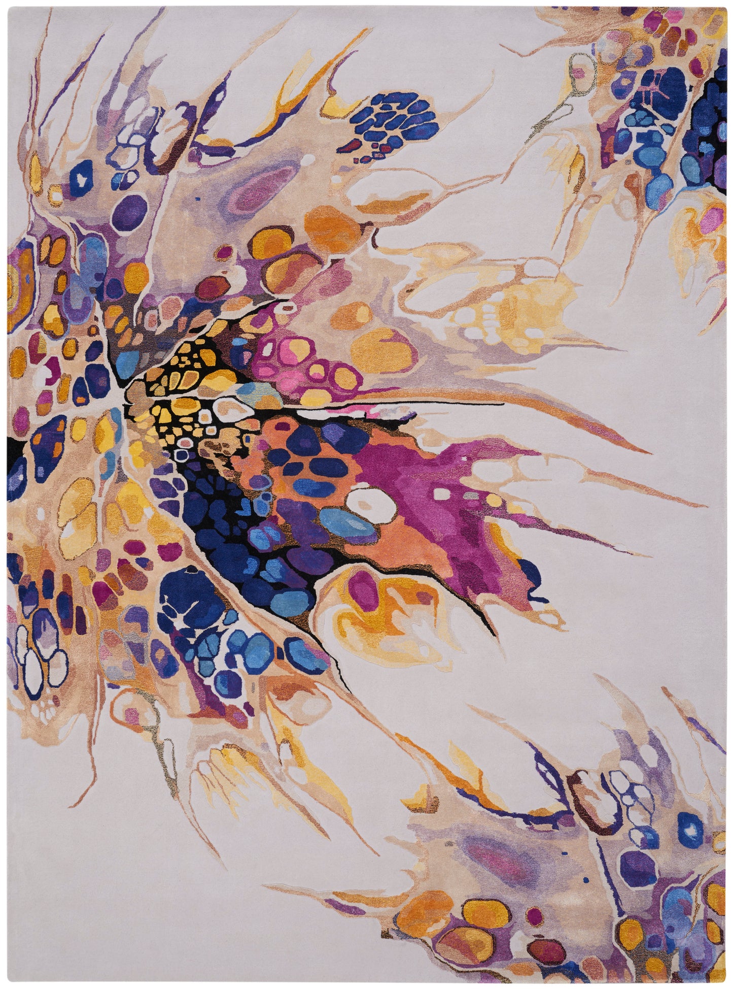 Nourison Home Prismatic  Grey Lilac Multicolor  Contemporary