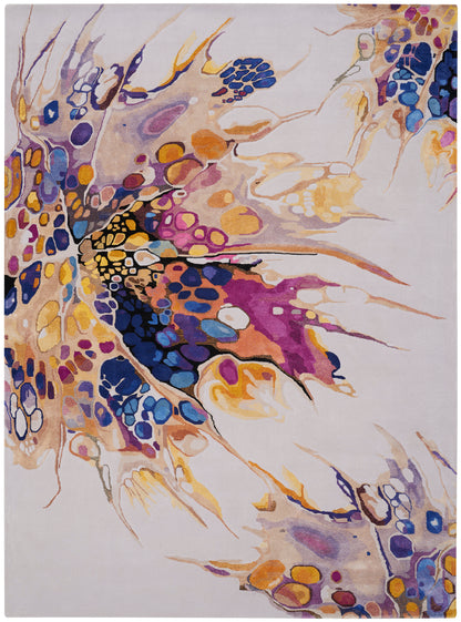 Nourison Home Prismatic  Grey Lilac Multicolor  Contemporary