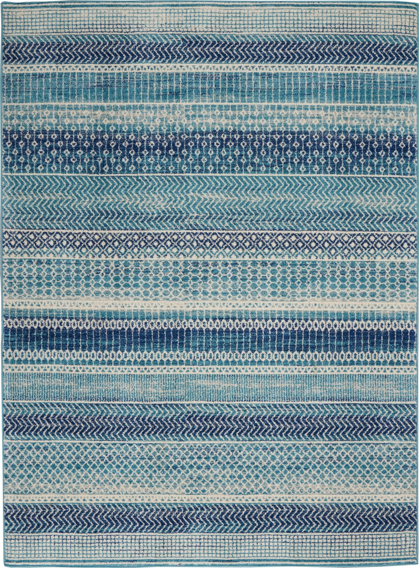 Nourison Home Passion PSN26 Navy Blue Contemporary Power-loomed Rugs