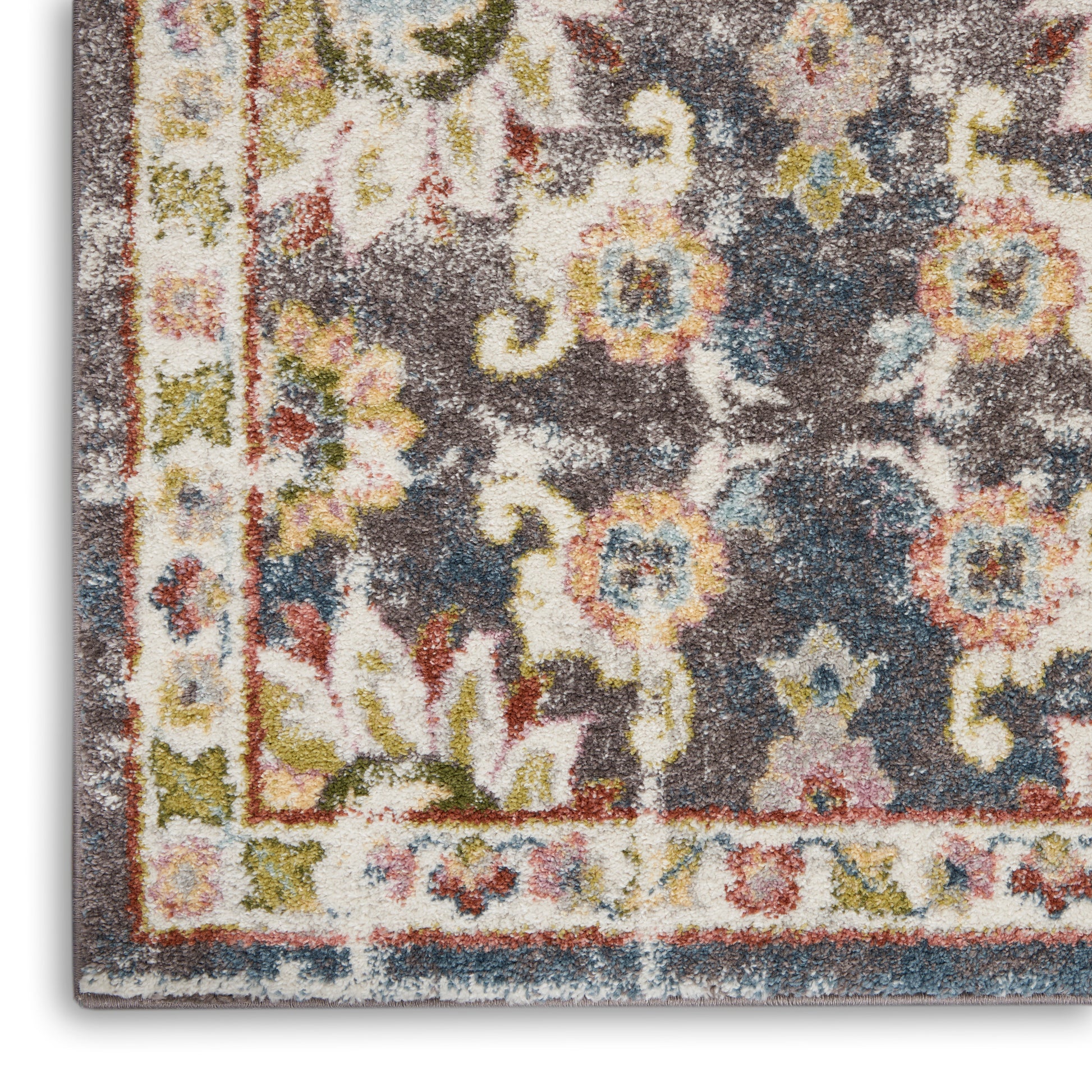 Nourison Home Soraya  Charcoal Multi  Transitional