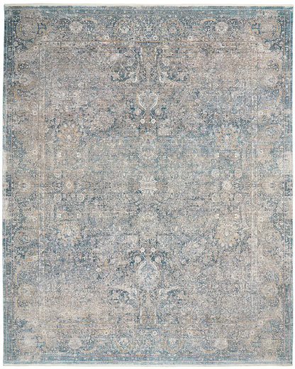 Nourison Home Starry Nights STN01 Cream Blue Traditional Loom-woven Rug