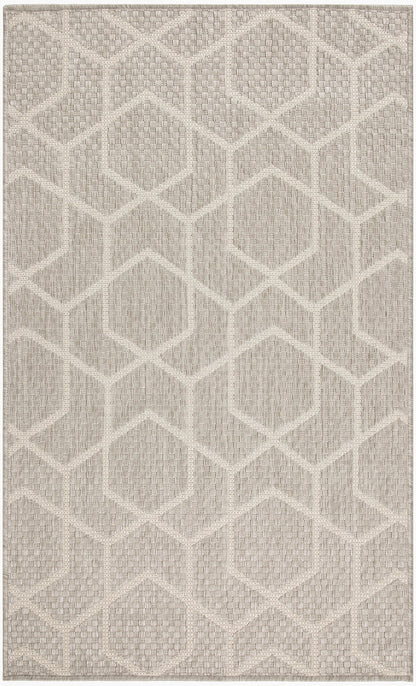 Nourison Home Horizon Indoor/Outdoor HOZ01 Grey Contemporary Power-loomed Rug