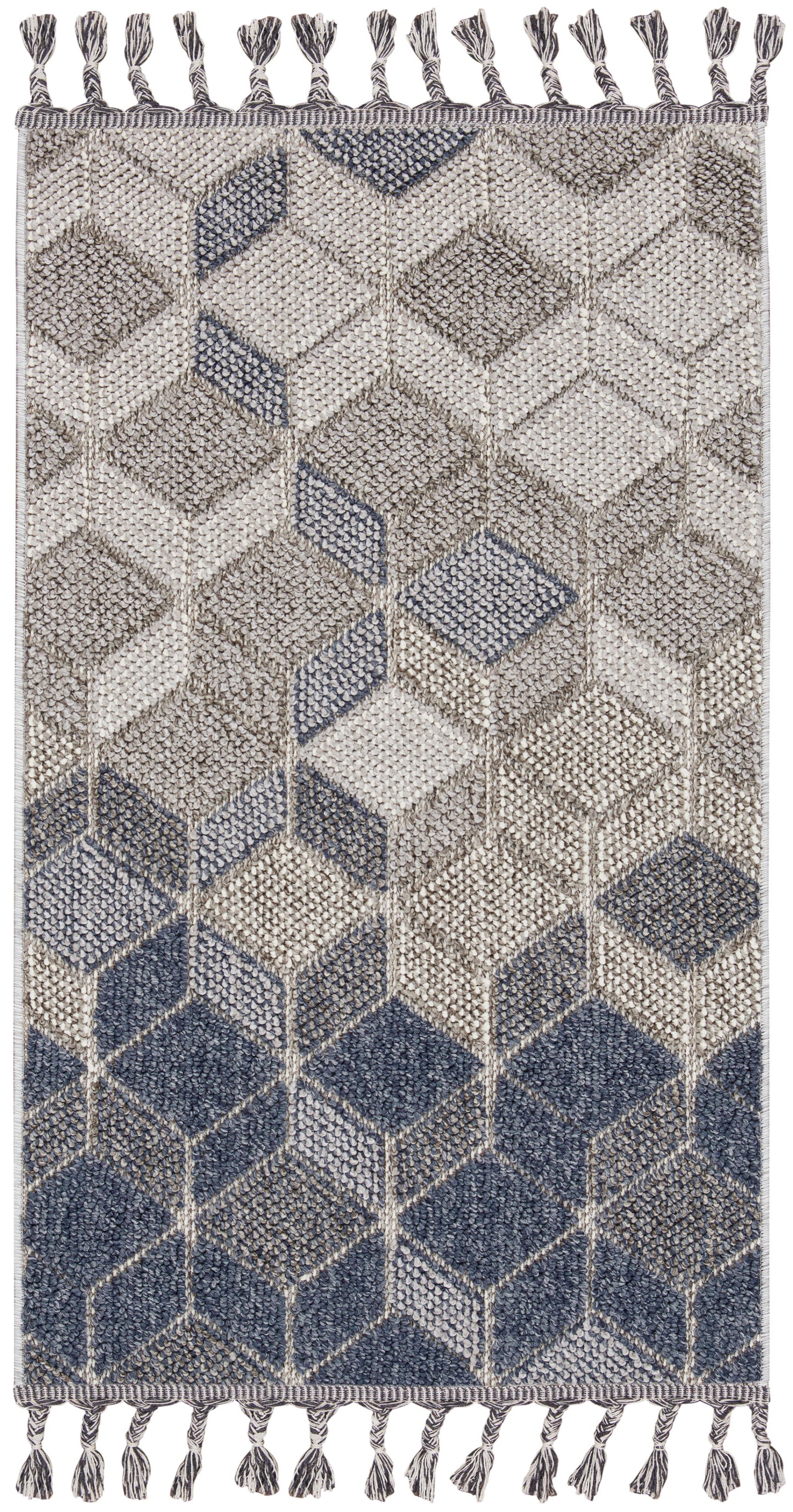 Nourison Home Paxton PAX02 Grey Slate Contemporary Power-loomed Rug