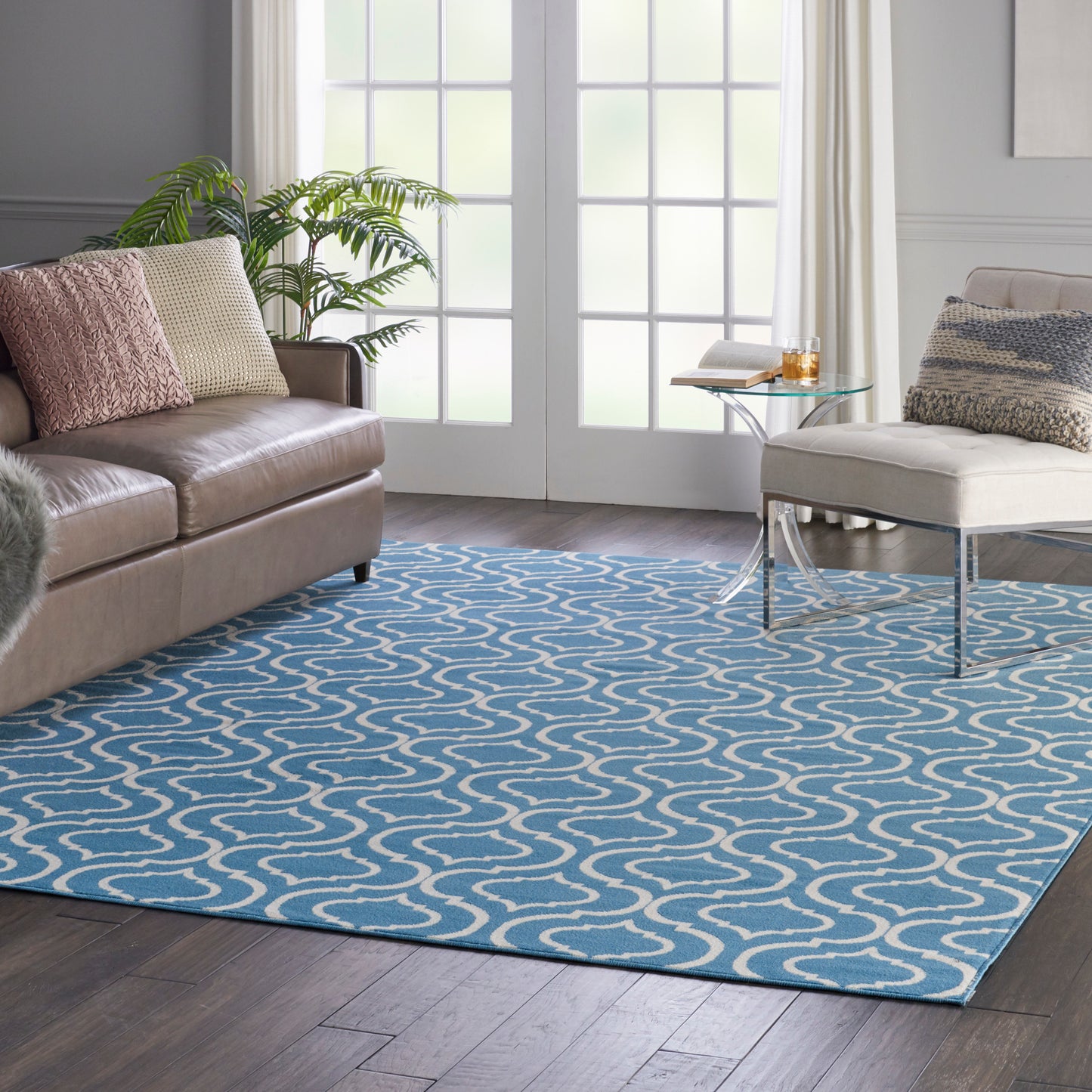 Nourison Home Jubilant  Blue  Transitional