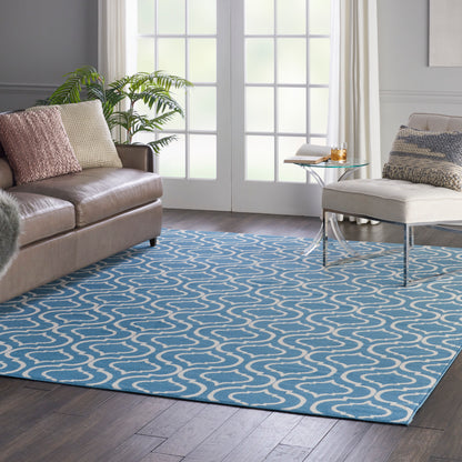 Nourison Home Jubilant  Blue  Transitional