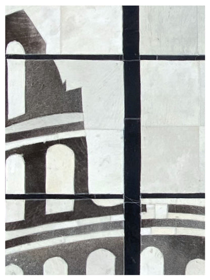 Artisan Olivia White Grey Modern Crafted Rug