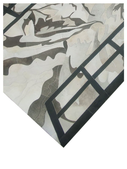 Artisan Olivia White Grey Modern Crafted Rug