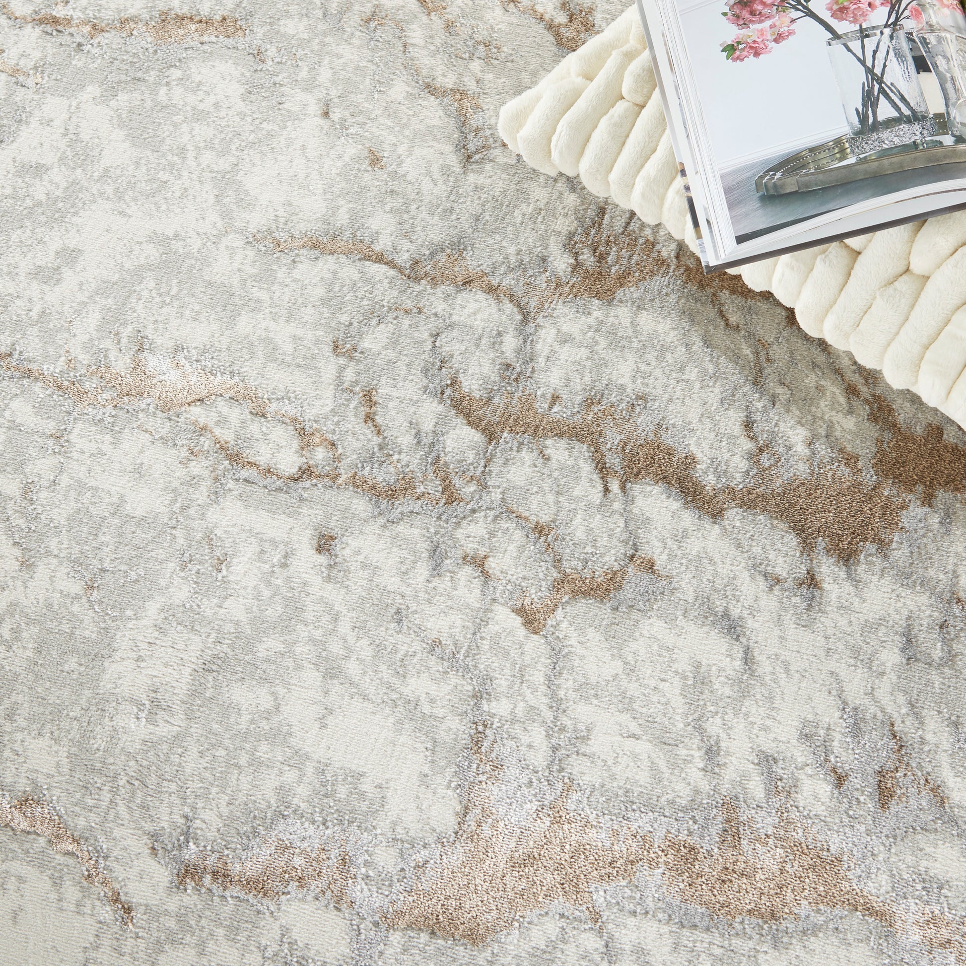 Nourison Home Glow  Grey Mocha  Contemporary