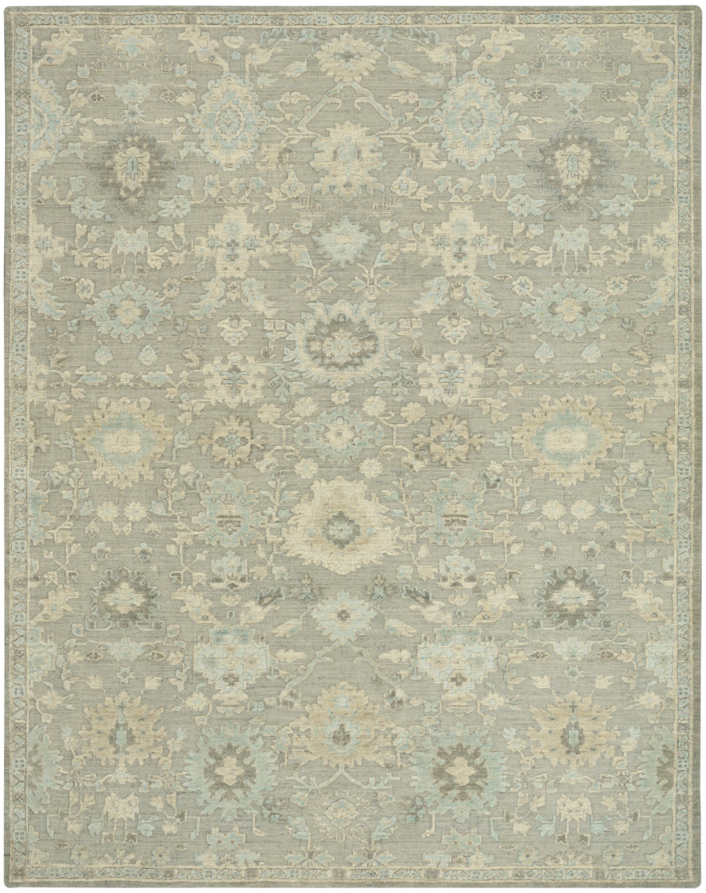 Nourison Home Ravello RVL01 Grey Blue Traditional Hand Loomed Rug