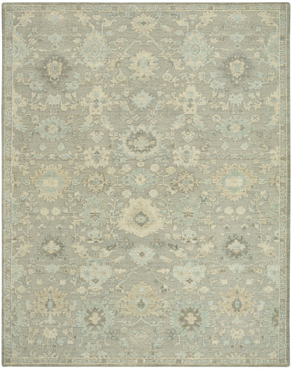 Nourison Home Ravello RVL01 Grey Blue Traditional Hand Loomed Rug
