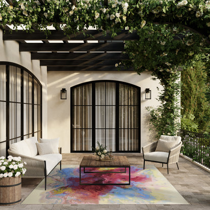 Nourison Home Color Splash  Ivory Multicolor  Contemporary