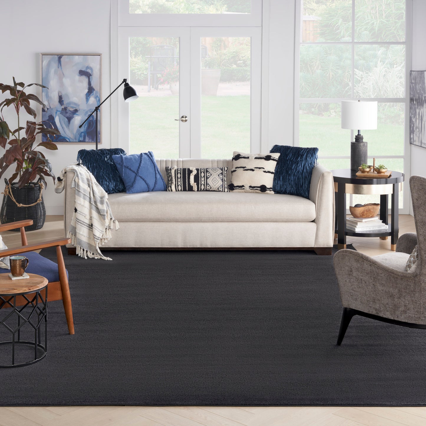 Nourison Home Nourison Essentials  Black  Contemporary