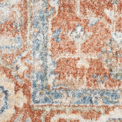 Nourison Home Astra Machine Washable  Denim Multicolor  Traditional
