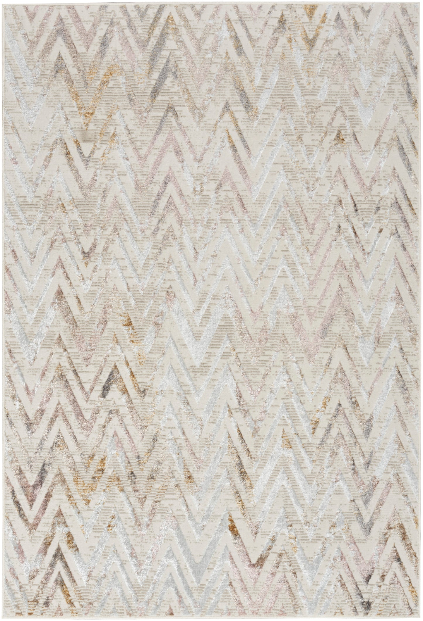 Nourison Home Glitz GLZ05 Multicolor Contemporary Power-loomed Rug