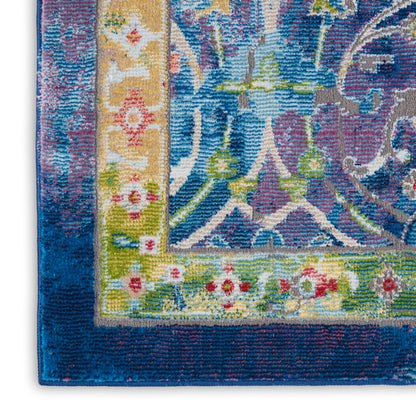 Nourison Home Ankara Global  Blue  Traditional