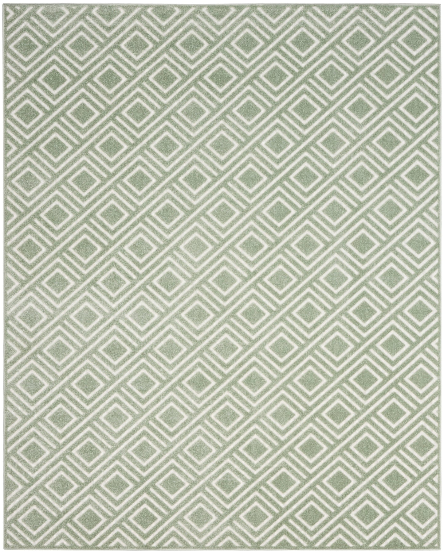 Nourison Home Care Free  Green  Contemporary