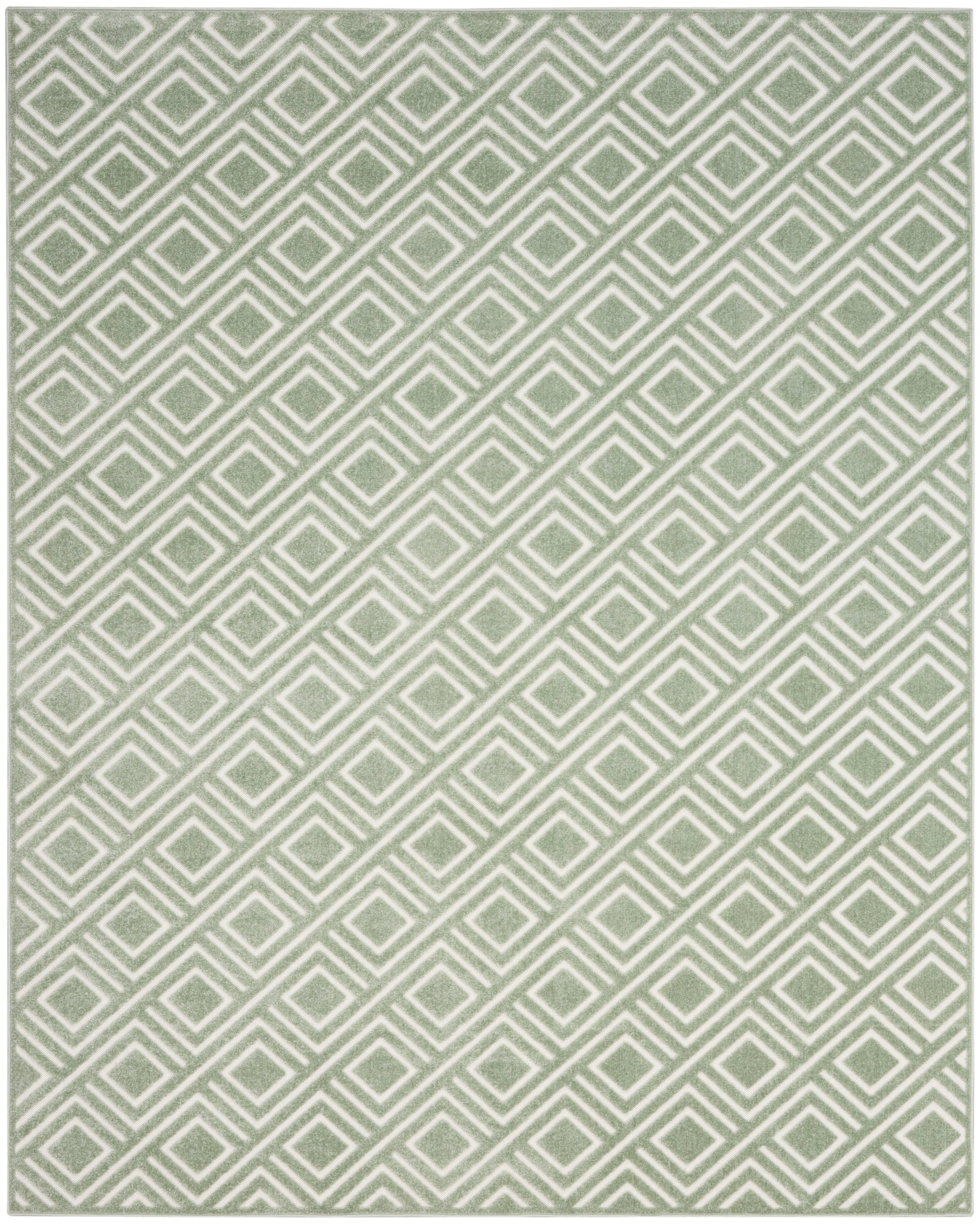 Nourison Home Care Free  Green  Contemporary