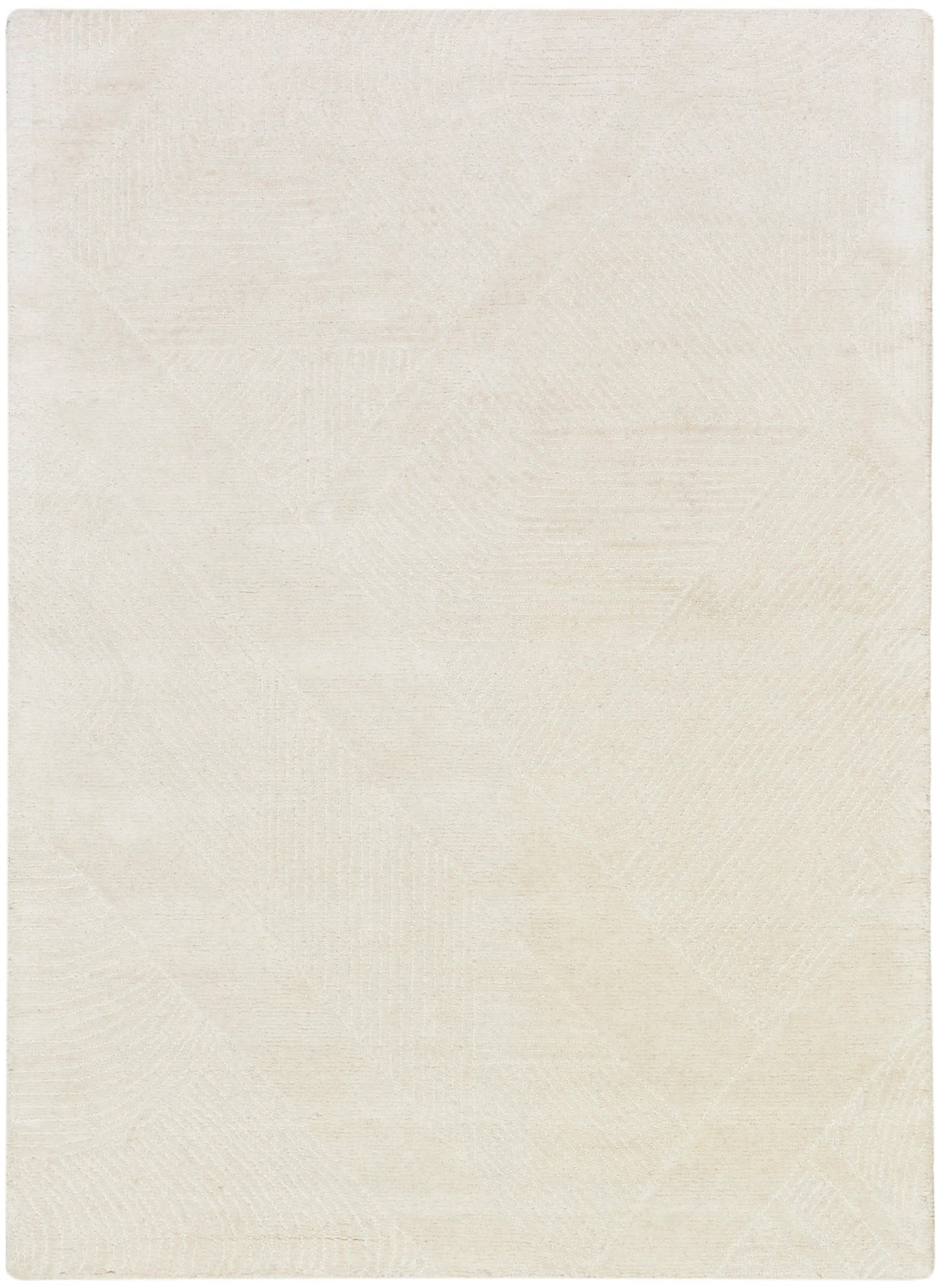 DKNY Pure Patterns PRN01 Ivory Contemporary Hand Tufted Rug