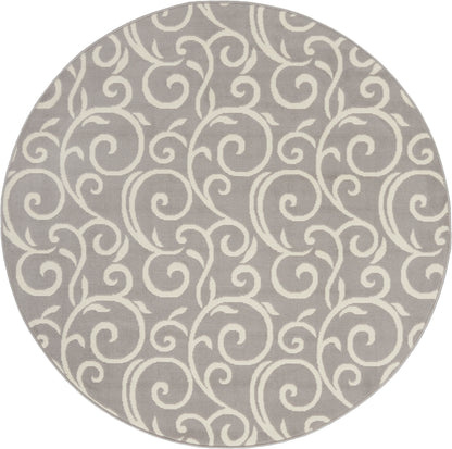 Nourison Home Grafix GRF19 Grey Contemporary Power-loomed Rug