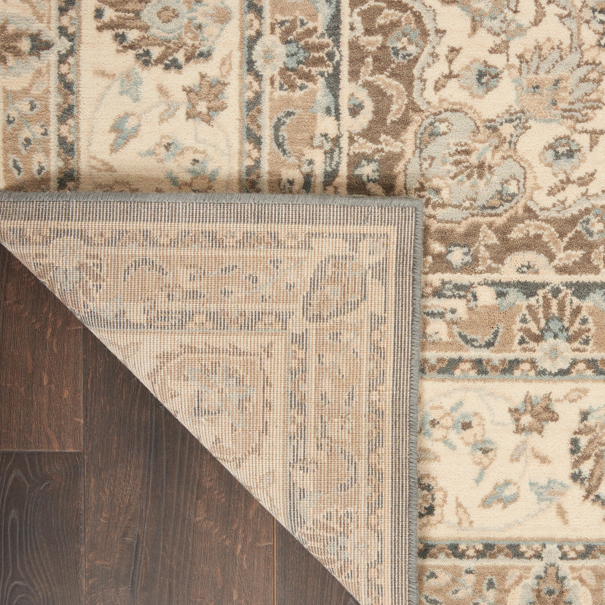 Nourison Home Living Treasures  Grey Ivory  Traditional