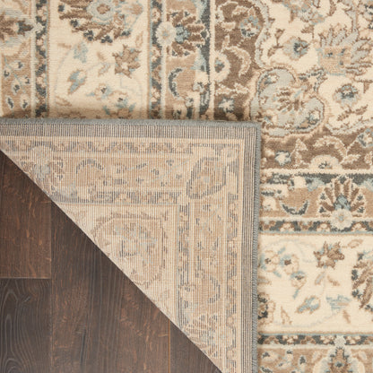 Nourison Home Living Treasures  Grey Ivory  Traditional