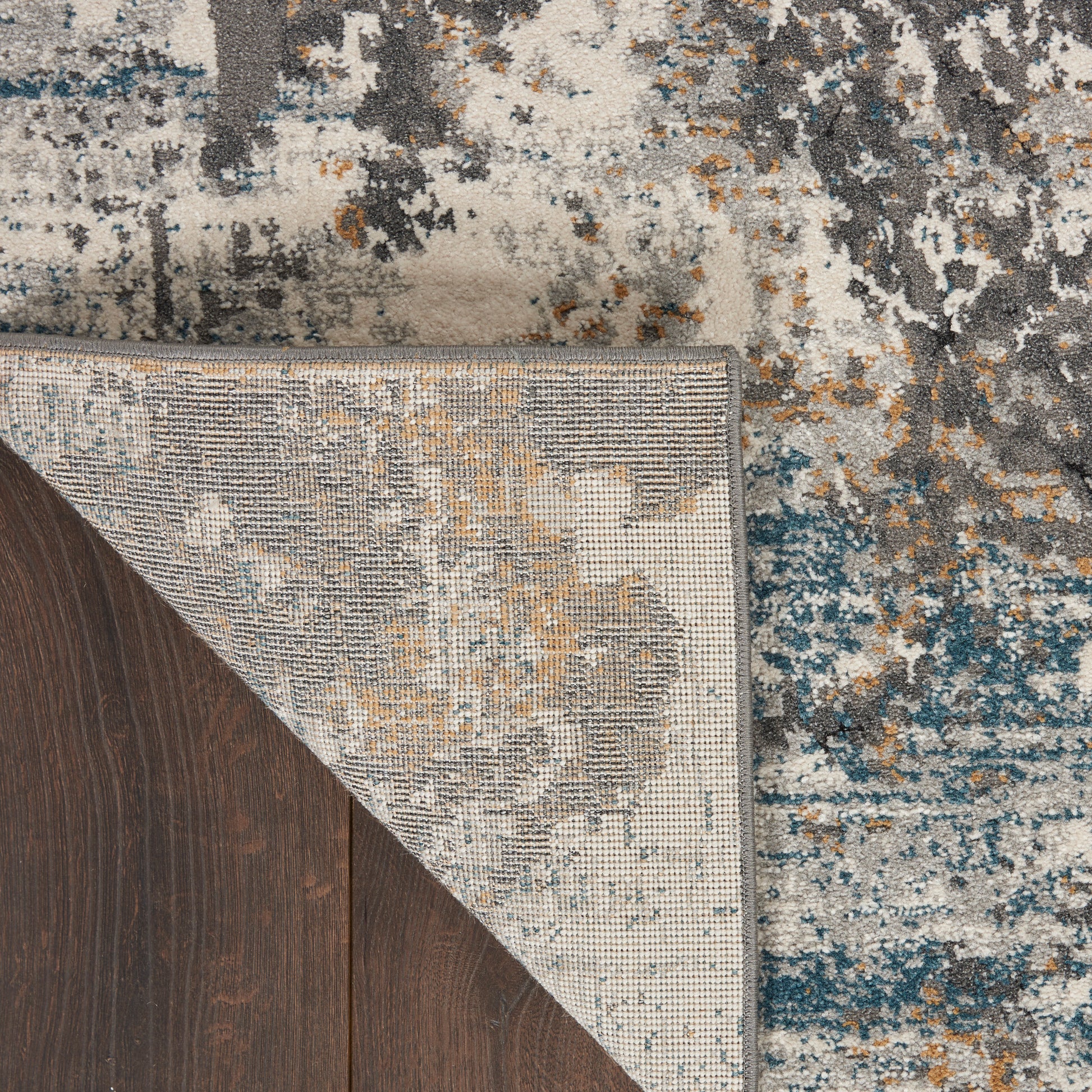 Nourison Home Tangra  Grey Multi  Contemporary