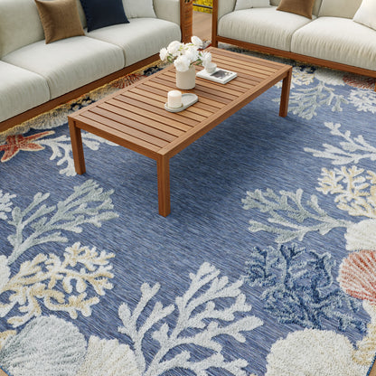 Nourison Home Suncoast  Denim Multicolor  Contemporary